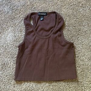 Brown tank top